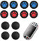 UYVPAER 12 Piezas Agarres Para El Pulgar, Tapas De Joystick De Repuesto Caps Thumb Grips De Silicona Joystick Replacement Joystick Covers Tapas De Joysticks Protector Mando Joystick
