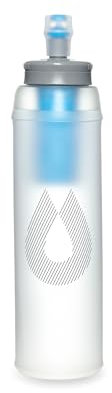 HydraPak Flasque UltraFlask+ 500 ML - Flasque filtrante Compressible pour Les Gilets d’hydratation et Sacs de Trail avec Filtre à Eau intégré (Clear, 500 ML)