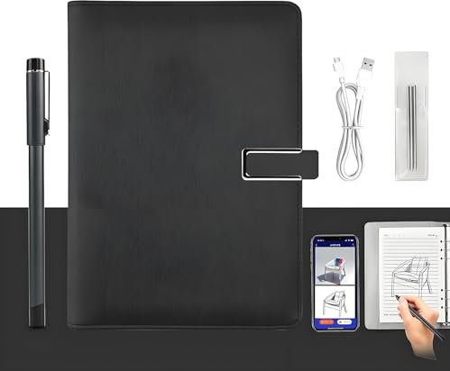 XNote - Ai-Powered Smart Writing Set, Smart Digital Notebook Drawing Pad with Smart Pen, Smart Notebook & Pen with Real-Time Sync for Digitizing Notes, Ideal for Learning, Office & Drawing(Black)