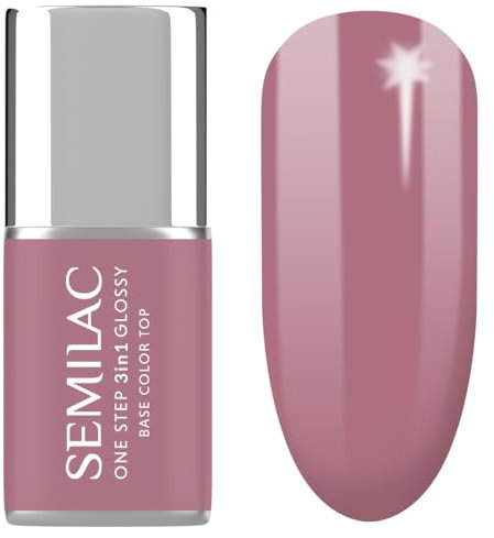 Semilac UV Nagellack 3in1 One Step Glossy S201 Earth Pink 7 ml