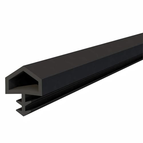 15M Fensterdichtung - 4mm Türdichtung Gummi Dichtungsband Zugluftstopper für Türen, Türdichtungsstreifen Kann Zugeschnitten Werden,Wirksamer Windschutz/Schallschutz/Wärme/Kälte/Insekten (Schwarz)