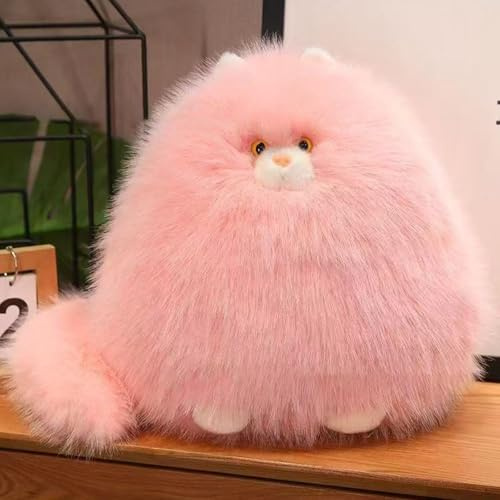 Xiyocadt Katze Kuscheltier, 70cm mit Schwanz Katzen Plüschtier, Kuscheltiere Stofftier Spielzeug zum Spielen & Kuscheln, Geschenk für Junge Mädchen (Rosa)