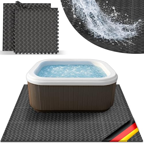 tillvex® Whirlpool Unterlage eckig 242cm | Poolunterlage schützt & isoliert | Bodenmatte Matte Schutz für Outdoor Whirlpools | Thermo Isolierung Bodenschutzmatte Pool Untergrund | Bodenschutz Bodenplatte