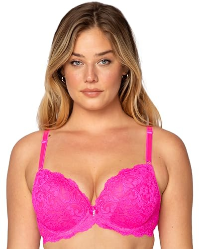 Smart & Sexy Women's Signature Lace Push Up Bra Full Coverage Bra (Pack of 1)