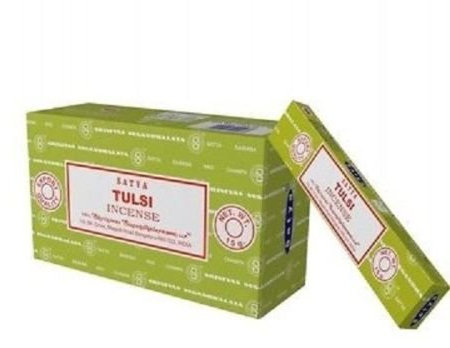 Indian Cottage Craft Satya Nag Champa Tulsi Räucherstäbchen, 15 g, 12 Stück