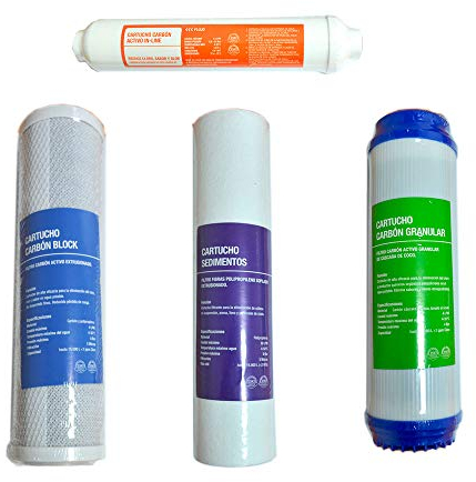 ATH - Recambios Originales Ósmosis inversa - Kit 4 Filtros - Compatibles