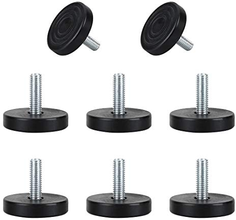 sourcing map 8stk. Möbelfüße M8 x 25 x 40mm Nivellierfüße Einstellbare Leveler Bodenschutz Abdeckung Pad de