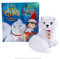 The Elf on The Shelf® Elf Pets® Polarfuchs Tradition | Kuscheliger Polarfuchs mit Illustriertem Buch & Mini-Schneekugel | Inkl. Echtheitszertifikat | Englisch