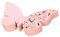 Trimming Shop 50pcs Wedding Place Cards Laser Cut Butterfly Shape Hollow Cup Wedding Name Place Cards for Birthday Engagement Reception Party Favour Wine Glass Top Decoration, Pink