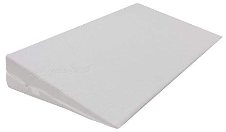 Dibapur Keilkissen mit Aloe Vera Bezug Matratzen Matratzenkeil Matratzenerhöhung Hochlagerungskeil fürs Bett Matratzen-Keil mit Doppeltuchbezug (B 90 x T 45 x H 15 / 1cm)