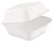 50x Bio Take Away Box weiß 152 x 150 x 78 mm aus Zuckerrohr | nachhaltige To Go Lunchbox Hamburgerbox Essensbox | Lebensmittel Behälter Einweg | kompostierbar auslaufsicher
