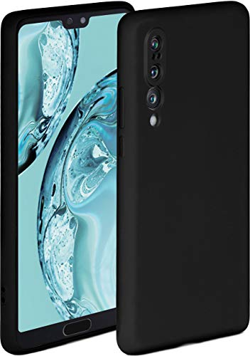 ONEFLOW Soft Case für Huawei P20 Pro Hülle aus Silikon mit Kameraschutz, Silikonhülle mit erhöhtem Schutz fürs Display, Backcover Schutzhülle, weiche Handyhülle, Schwarz