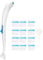 Kit de démarrage d'épurateur de Toilette jetable, Brosse fraîche de Brosse de Toilette jetable avec 12 recharges jetables