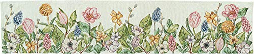 Sander Tischläufer Botanics Frühling 32 x 96cm Artikel 62668 Fb. 40 Gobelingewebe 70% Baumwolle