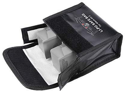 MotuTech Explosionsgeschützte Sicherheitstasche für DJI Air 2S/Mavic Air 2 Lipo Batterien, Explosionsschutz, Aufbewahrungstasche (für 2 Batterien)