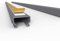 Kabelkanal Selbstklebend Pro mit Schaumklebeband, Kabelschacht 2m 15x10mm - 2x1m, Gray - Grau