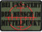 Bundeswehr Aufnäher Bei uns steht der Mensch im Mittelpunkt German Tactical Morale Patch zum annähen/aufbügeln | Militär Applikation für alle Stoffe | 70x50mm