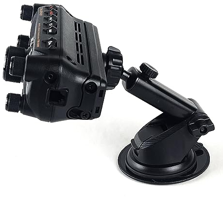 Lido Windschutzscheiben- oder Armaturenbrett-Halterung für Yaesu FTM-100, FTM-200, FTM-300, FTM-350, FTM-400, FTM-500, FTM-6000, FT-891 - Schwarz - Für Amateurfunker