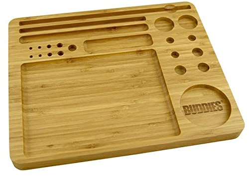 Buddies Vassoio per rollare in Bamboo 23-in-1