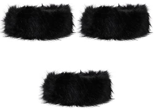 GALPADA 3st Plüsch Stirnband Winterohrwärmer Für Damen Fell Winterstirnband Ski-Kopfbedeckungen Frauen Stirnband Weihnachtsdekorationen Haarschmuck Kunstfell Gemütlich Fräulein