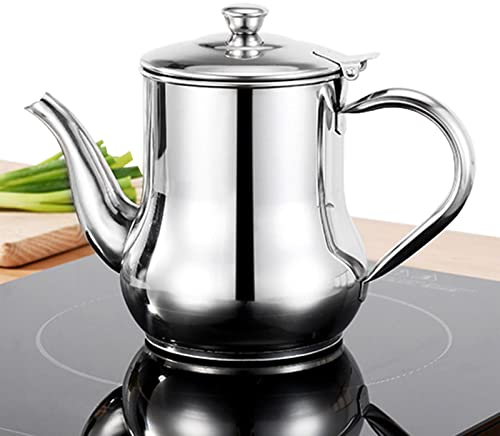 Recipiente colador de Aceite,Lata de Almacenamiento de Grasa Recipiente de Filtro de Aceite de Acero Inoxidable con colador - Separador de Aceite, Lata de Almacenamiento de Grasa