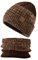 Winter Warme Mütze Beanie Schal Set Atmungsaktiv Wintermütze Herrenmütze Warm Baumwolle Laufmütze Strickmütze Funktionsmütze Skimütze Wollmütze Thermomützen