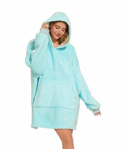 ESTEXO Deckenpullover Pullover Decke Oversize Unisex Hellblau