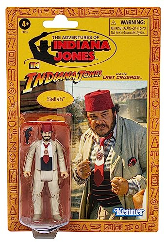 Indiana Jones und der letzte Kreuzzug Retro Collection Sallah Action-Figur, Indiana Jones Action-Figur, 9,5 cm