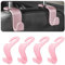 CGEAMDY Auto-Kopfstütze, 4Pcs, versteckt, geeignet zum Aufhängen von Taschen, ideal zum Aufhängen von Taschen, Einkaufstaschen, Spielzeug für Autozubehör (Hellrosa)