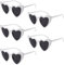 MIVAIUN Retro Herz Sonnenbrille, Vintage Katzenauge Sonnenbrille, Partybrille Hippie Brille, Aesthetic Heart Glasses, UV400, für Bar, Karneval, Party, Hochzeit
