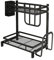 Organizer Sottolavello Cucina in Acciaio Inox, 2 Livelli sotto Lavello Cucina Organizer con Cassetti Scorrevoli, Durevole Under Sink Organizer, Multiuso Porta Detersivi Sottolavello-34 * 21 * 41,7 cm
