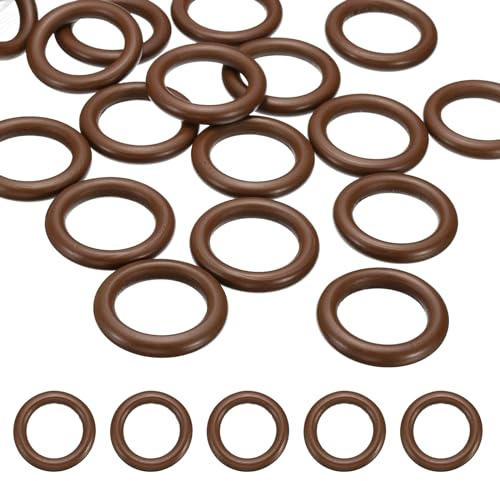 PATIKIL 30er Pack 50mm Naturholzringe Holzringe Rund Verbindungsringe Braun | Holzschleife Kreis, für Bastelarbeiten Anhänger DIY Schmuckherstellung Makramee