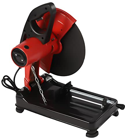 TaNeHaKi Sega da 355 mm, troncatrice elettrica Evolution Power Tools Evolution Power Tools - Utensili elettrici Kapp - Sega a treno in metallo, angolo regolabile 2200 W