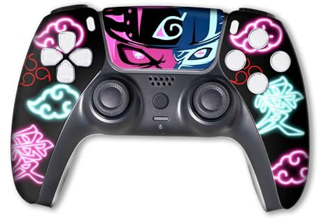 Natrruto Custom PS-5 Controller Wireless compatibile con Play-Station 5 Console by BCB Controllers | Orgogliosamente personalizzato negli Stati Uniti con stampa permanente HYDRO-DIP (non solo una
