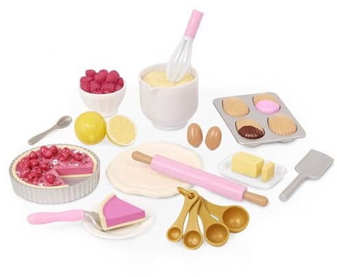 Our Generation Tasty Pastry Food Play Set - Baking and Play Food Accessory Set for 18-inch Dolls, Baking Set, 22pc Bakers Set, Food Accessory for Fashion Dolls, Ages 3+