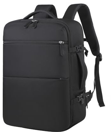 awoawo Zaino da Viaggio Ryanair 45x36x20 Zaino Aereo Porta PC 17.3 Pollici Zaini Uomo Donna Impermeabile Anti-furto Antifurto Zaino Computer Portatile con Caricatore USB per Scuola Lavor Daypack