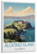 Jdjdu Alcatraz Island Vintage-Reiseposter, Geschenk, Wanddekoration, Malerei, Poster, Leinwand, Kunstposter