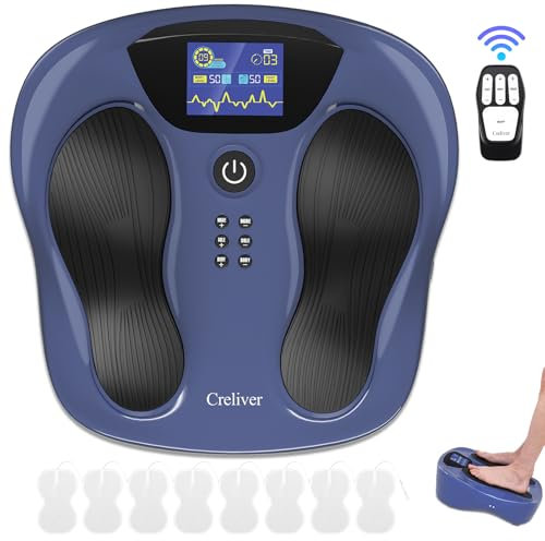 Creliver Medic Pro Durchblutungs-Stimulator, EMS & TENS Durchblutungs-stimulator Beine, EMS Fußmassagegerät Lindert Ermüdung und Neuropathie Füße