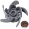 MateeyLife Gamelle pour Chien à Alimentation Lente avec Ventouses, Découpable Gamelle Anti Glouton Insert, Convient Aux Gamelles de Base et Surélevées, Gris