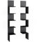 Vicco Eckregal Paolo, Bücherregal, Schwarz, 28 x 175.4 cm 2er Set