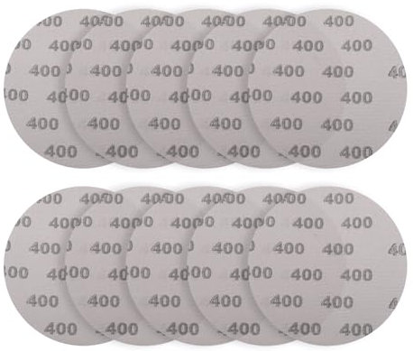 10 Stück Schleifgitter Ø 225mm, Schleifscheiben 225 mm Klett, Schleifscheiben Körnung 240, Selbsthaftende Klettscheiben, Schleifpapier für Trockenbauschleifer, Giraffenschleifer (225mm, 240, Fein)