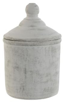 Home ESPRIT Vase, Grau, Orient-Zement, 19 x 19 x 31 cm, Marke: Home ESPRIT - EAN: 8424002128227