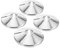 DIYEAH 4Pezzi Copertura Decorativa per Tubo Piastra Copertura per Tubo del Bagno e Flangia Wc Raccordi Idraulici Resistenti e Facile Installazione Design Elegante per Nascondere Tubi Antiestetici