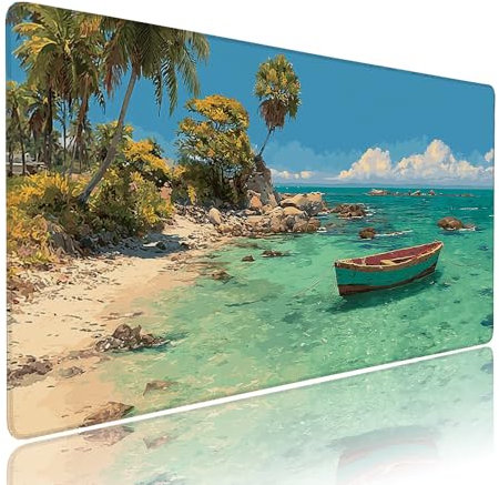 Alfombrilla Ratón XXL Verde Accesorios Escritorio Protector Mesa Tapete Bote Alfombrilla Gaming Mouse Pad 700x300x3mm Desk Mat Tapete Impermeable Base Antideslizante, para PC Gamer Oficina d-885