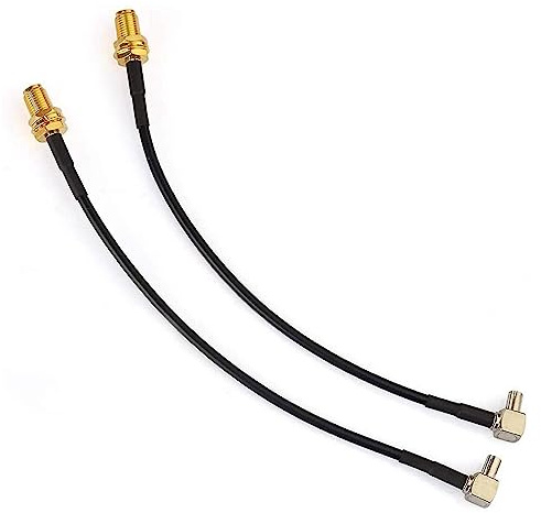 Cavo di prolunga da 4G femmina SMA femmina a TS9 maschio ad angolo retto a bassa perdita RG174 coassiale flessibile leggero compatibile con router WiFi 5G LTE Hotspot mobili 2G 3G GSM wireless