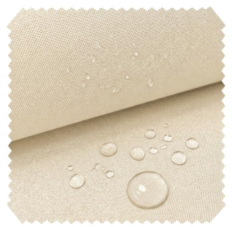 novely® OXFORD 310D SUN Outdoor-Stoff - Markisenstoff wasserabweisend - UV-beständig (7–8/8) für Sonnenschutz und Außenbereich - Meterware 1lfm | Farbe: 05 Creme