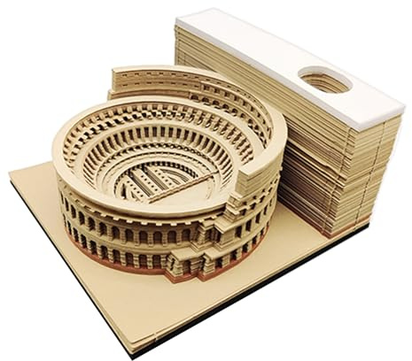 3D Time Piece Kalender 2026, Abreißbarer Notizblock - 3D Notizblock mit Haftnotizen | für Thanksgiving Weihnachten Einweihungsparty Büros Bürodekoration