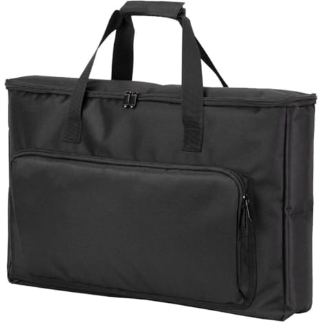 Wesafrae Shockproof Protective Bag 24 Inch Monitor with Cushioning Foam Full Protection Traveling Portable Computer Screen Carry Case