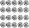 sourcing map 20 Stück 624ZZ 4mmx13mmx5mm Doppelt Geschirmte Miniatur Tief Rille Kugellager Kugellager Rollenlager Skateboard Bearings Skateboard Kugellager Mini Kugellager Bearings