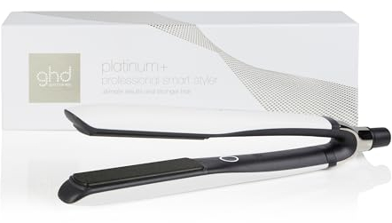 ghd Platinum+ Styler in White - Professional Smart Hair Straighteners, Wishbone Hinge, Ultra Gloss Plates